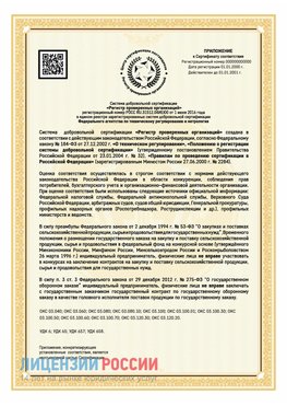 Приложение к сертификату для ИП Котово Сертификат СТО 03.080.02033720.1-2020